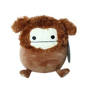 Kellytoy Squishmallows Benny The Bigfoot Brown Yeti 8" NWT Plush Squish